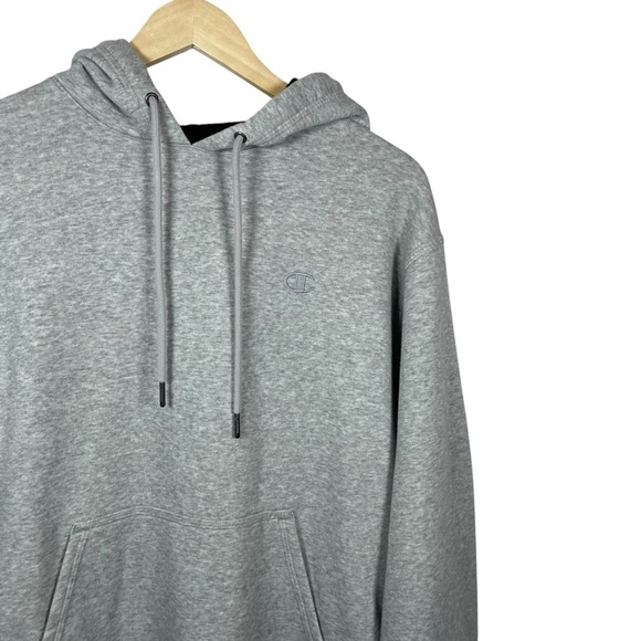 Champion Men’s Powerblend Fleece Hoodie in Grey Size M - Picture 3 of 9